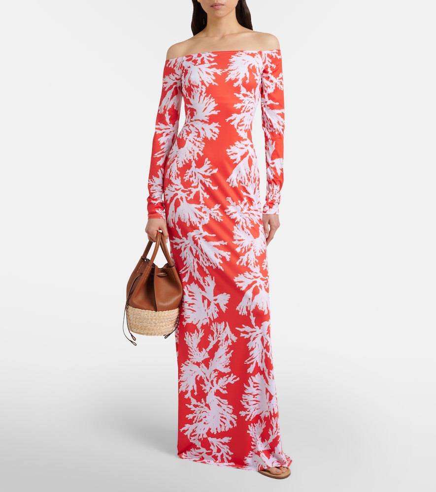  Alexandra Miro Alexandra Miro Mila Printed Jersey Maxi Dress 