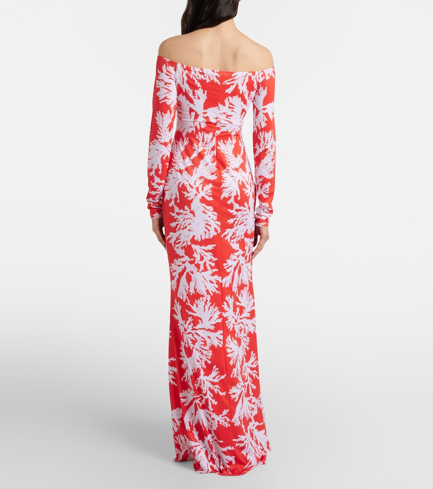  Alexandra Miro Alexandra Miro Mila Printed Jersey Maxi Dress 