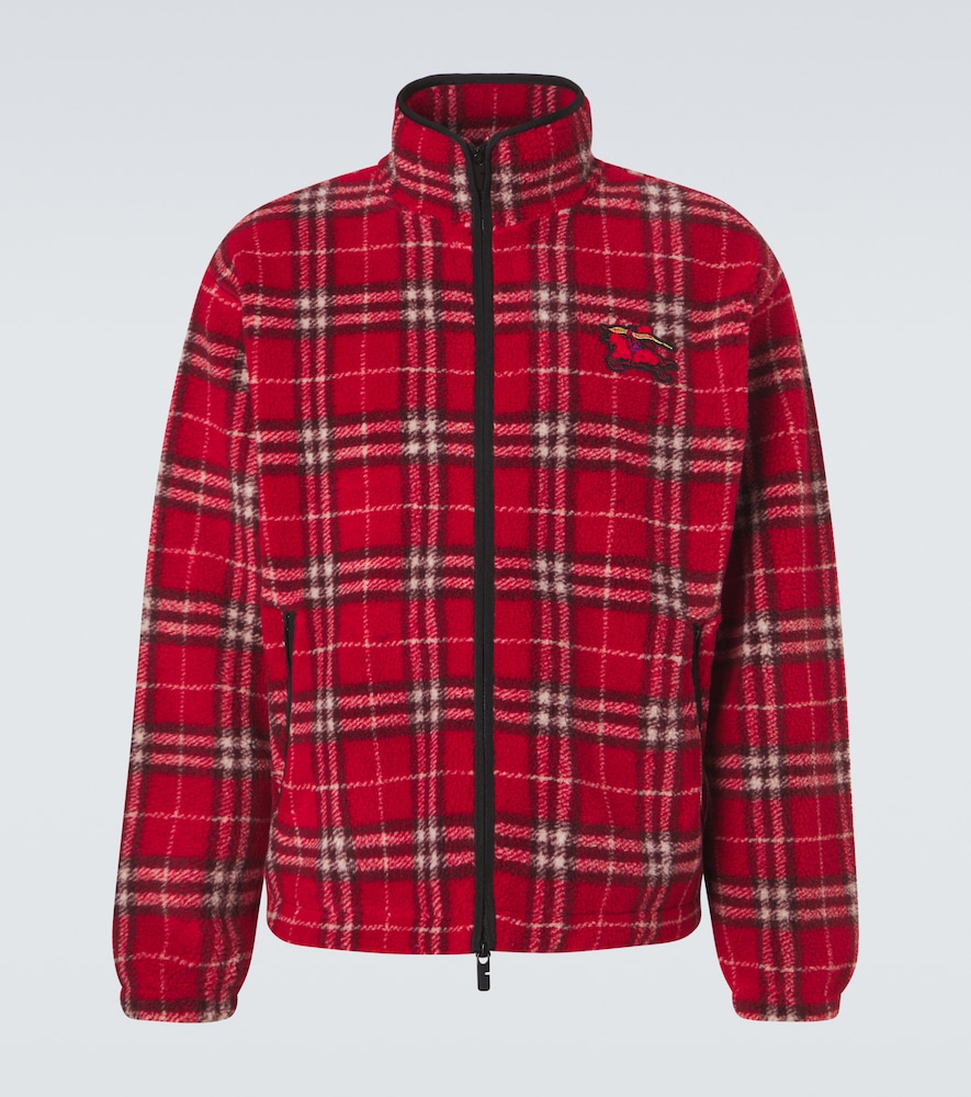 Burberry Check wool-blend jacket