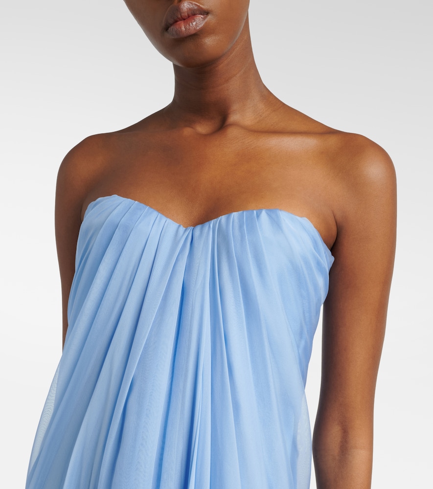  Mcqueen Mcqueen Bustier-robe Aus Seide 