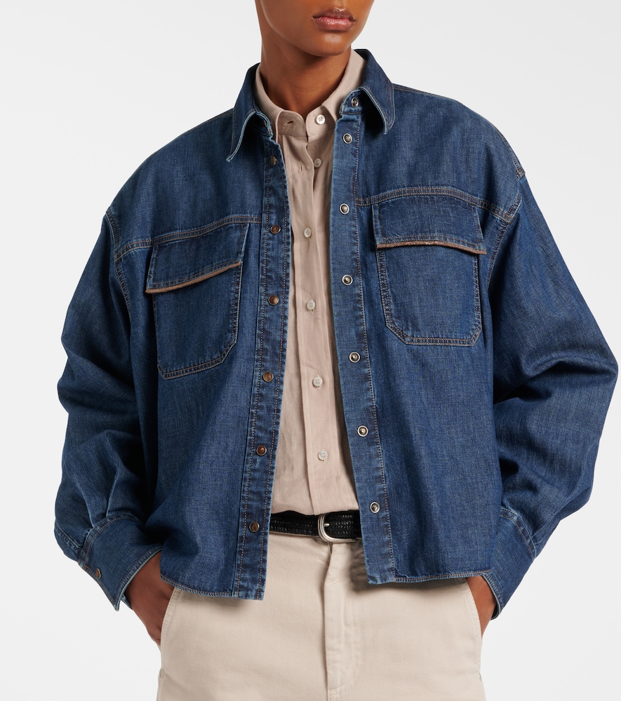  Brunello Cucinelli Brunello Cucinelli Monili Denim Jacket 