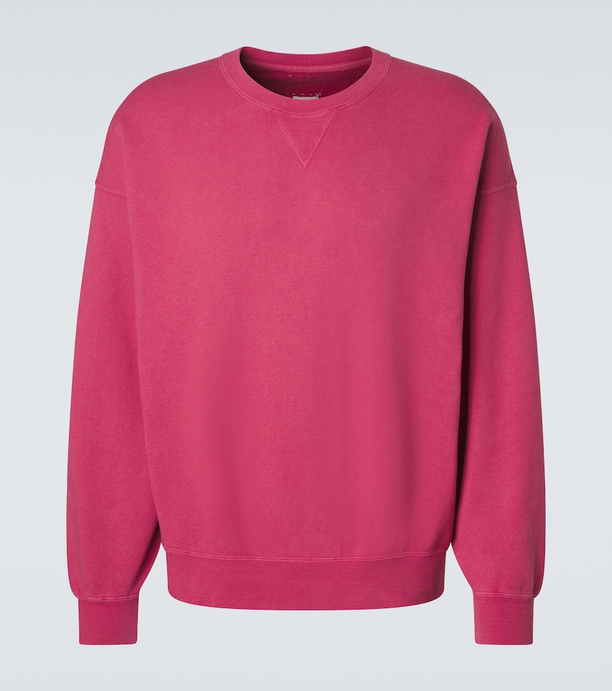 Visvim Jumbo Cotton Jersey Sweatshirt In Red
