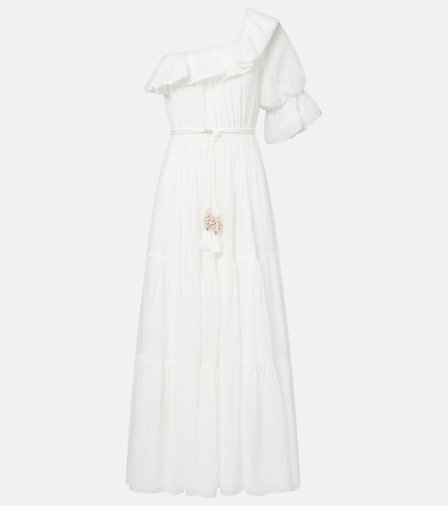 Poupette St Barth Jay ruffled cotton muslin maxi dress