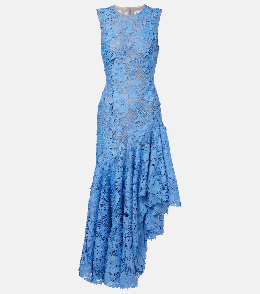 Oscar de la Renta Asymmetric floral embroidered cocktail dress | Thumbnail 6 Oscar de la Renta Asymmetric floral embroidered cocktail dress | Thumbnail 6