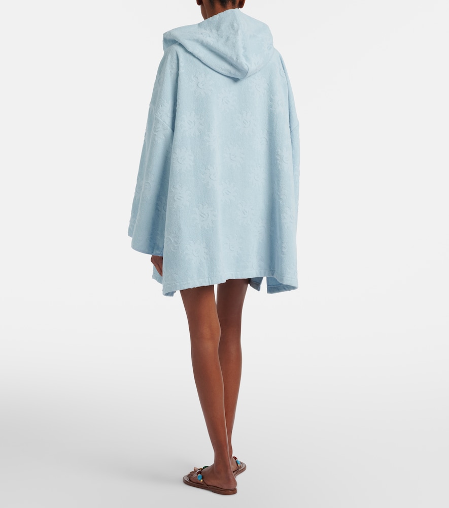  Hunza G Hunza G Hooded Cotton Terry Poncho 
