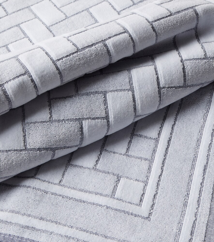  Brioni Brioni Strandhandtuch Aus Baumwollfrottee 