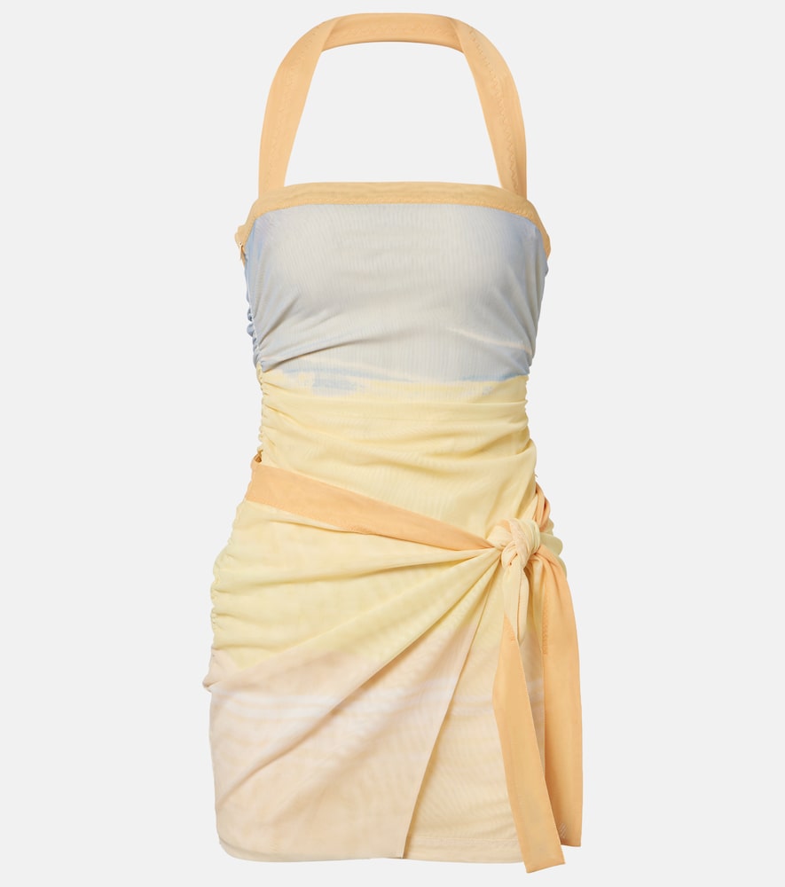 SIR Printed halterneck mesh minidress | Thumbnail 7 SIR Printed halterneck mesh minidress | Thumbnail 7