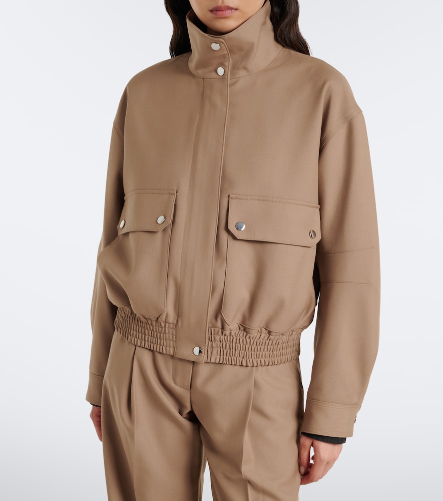 Aviva Wool-Blend Gabardine Jacket