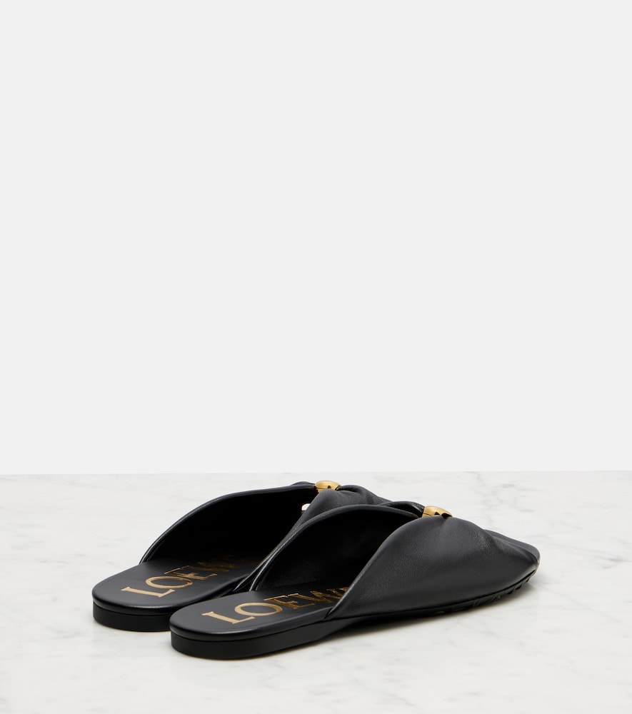  Loewe Loewe Paula's Ibiza Pebble Leather Slides 