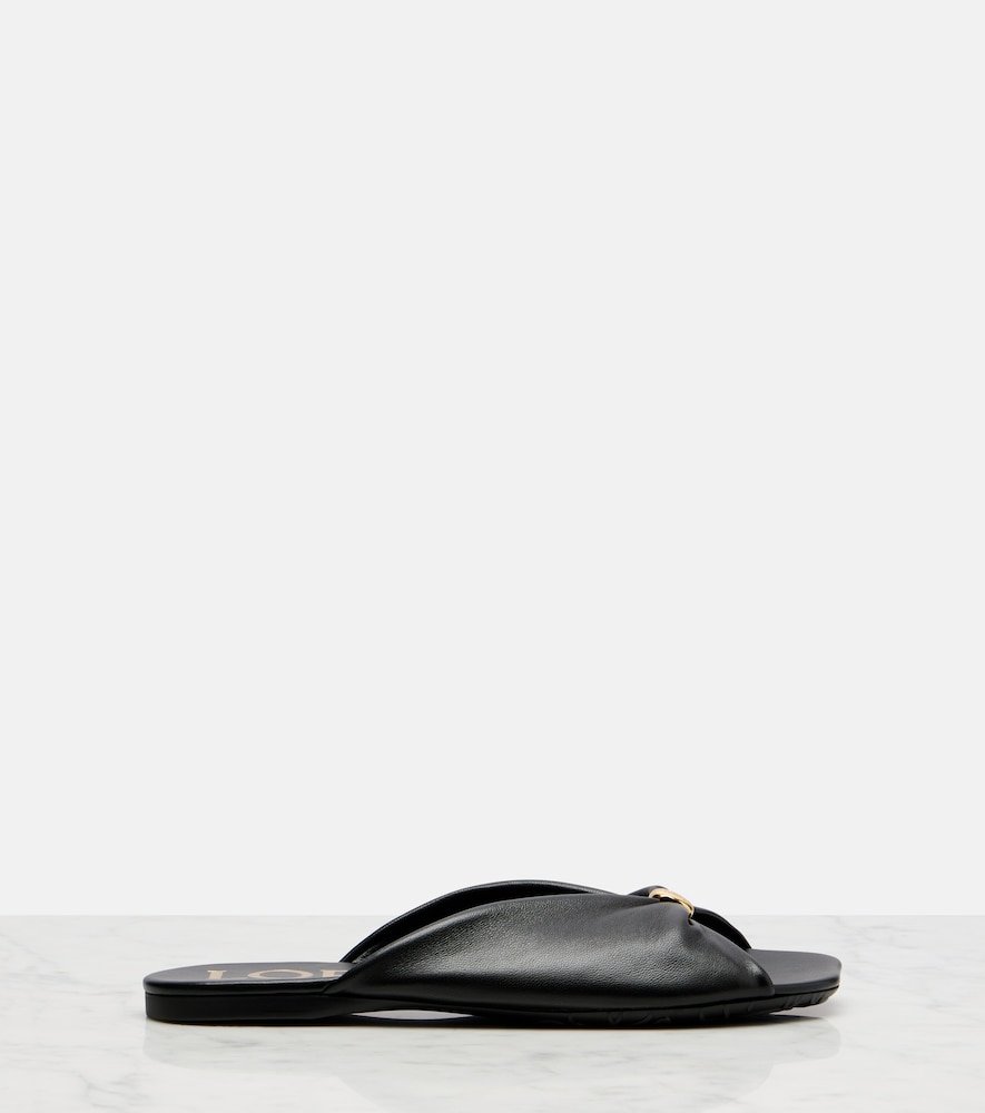  Loewe Loewe Paula's Ibiza Pebble Leather Slides 