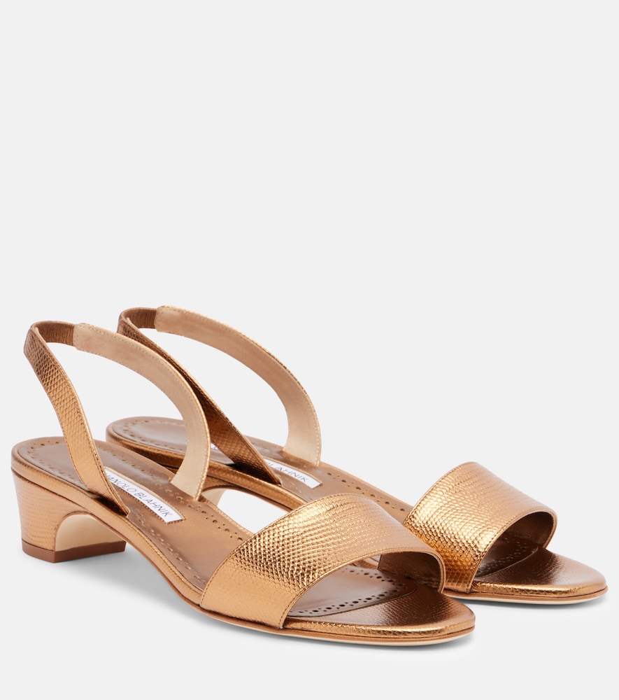 Manolo Blahnik Patopia leather slingback sandals | Thumbnail 7 Manolo Blahnik Patopia leather slingback sandals | Thumbnail 7