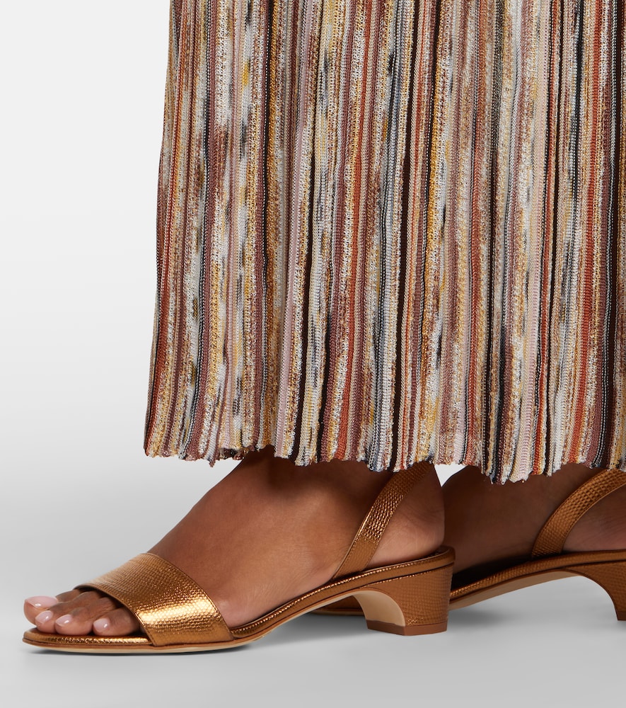 Manolo Blahnik Patopia leather slingback sandals