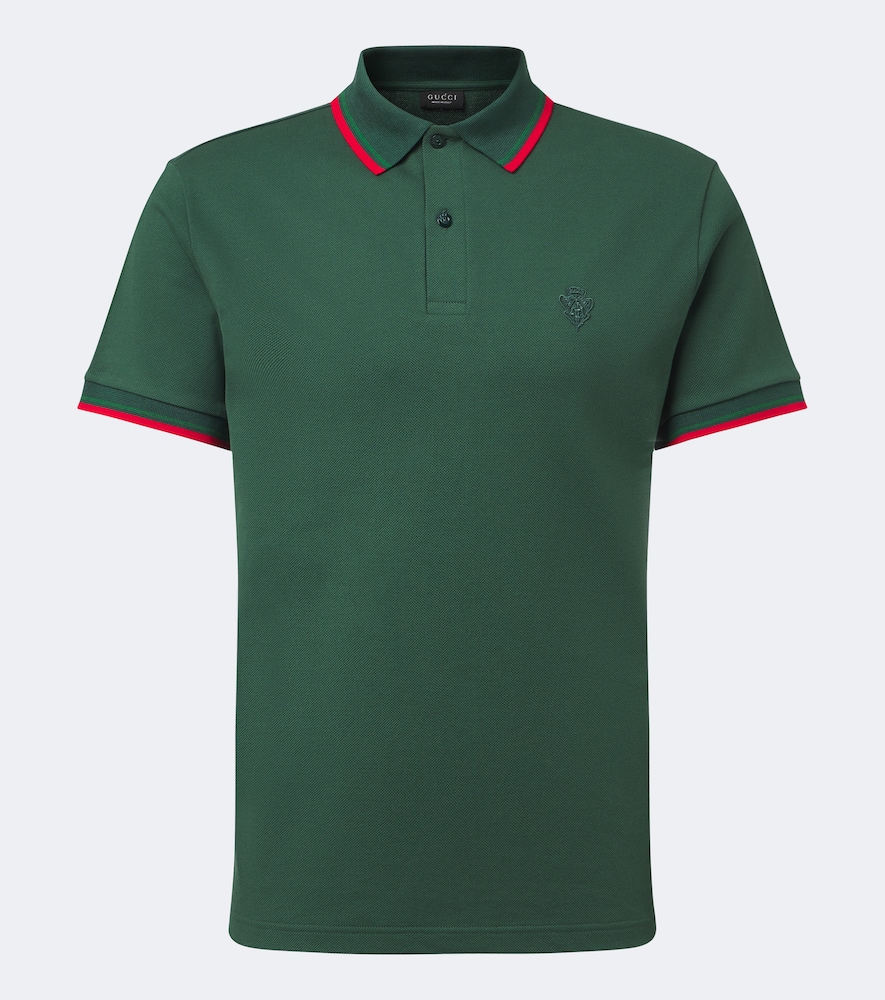 Polo in piqué di misto cotone