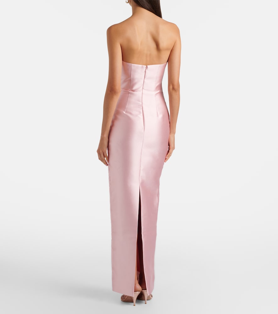 Ingrid Draped Satin Gown