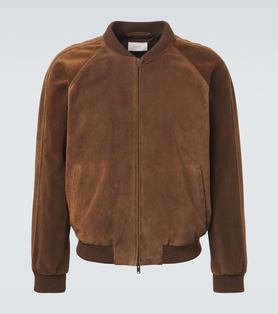 The Row Men's Brown Ramiro Suede Bomber Jacket UK Size 40 - Mytheresa