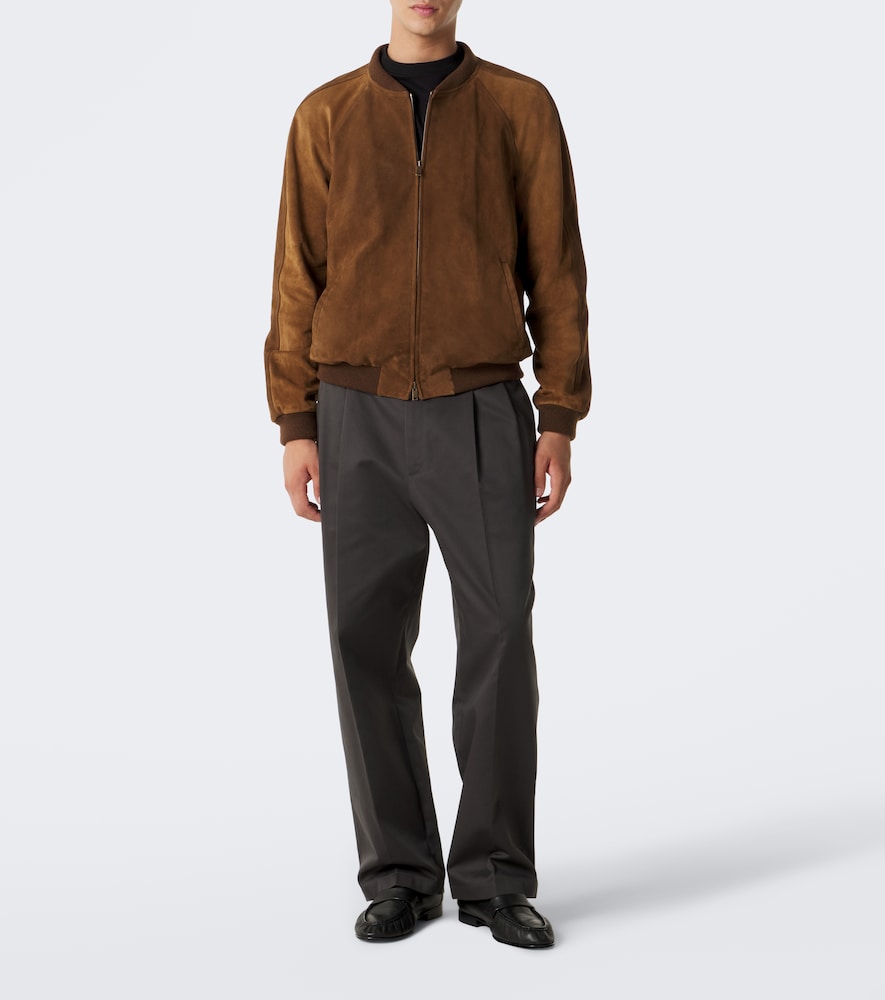 Ramiro Suede Bomber Jacket