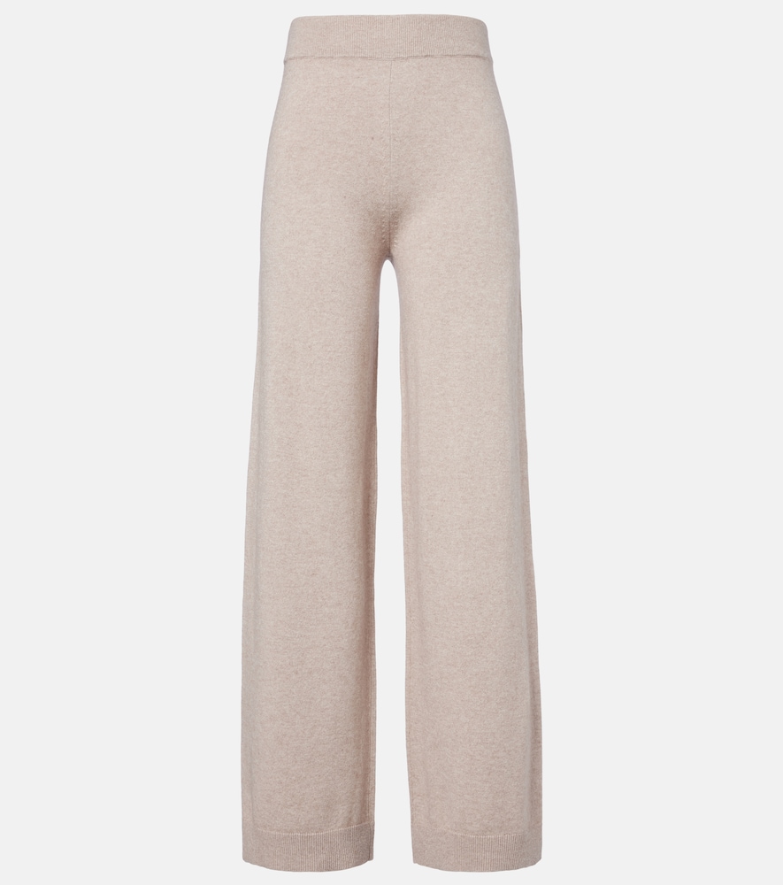 Jardin des Orangers Cotton and cashmere wide-leg pants
