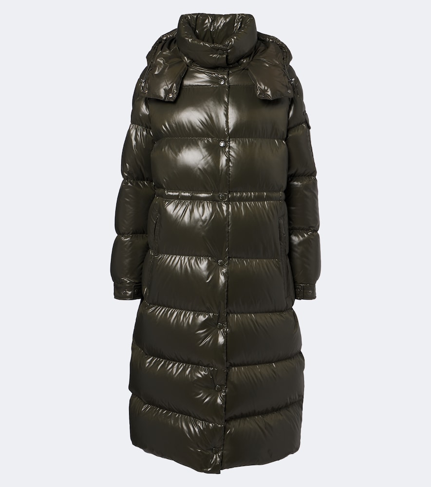 Moncler Cavettaz Hooded Down Coat In Green