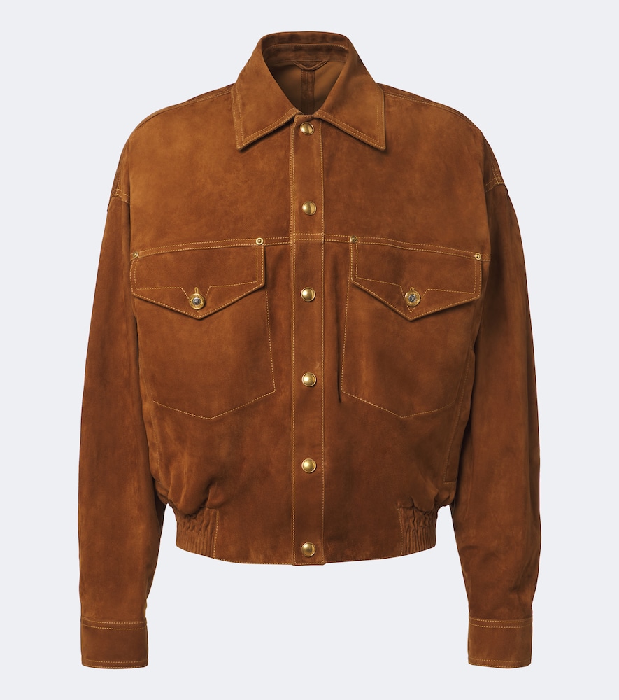 Versace Veste blouson en daim 3500$