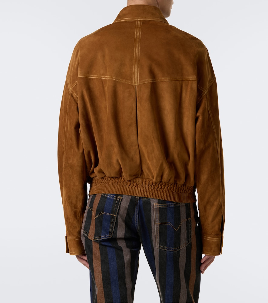 Suede Blouson Jacket