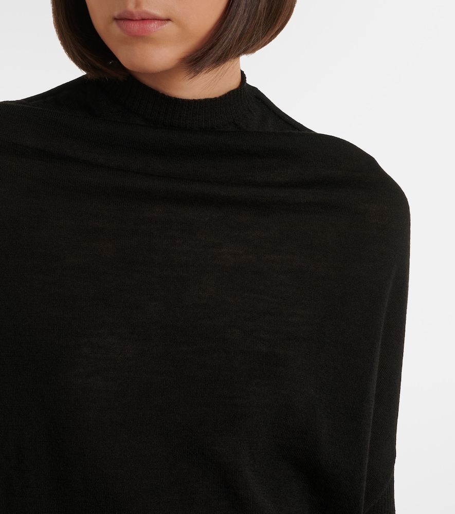 Crater Draped Virgin Sweater