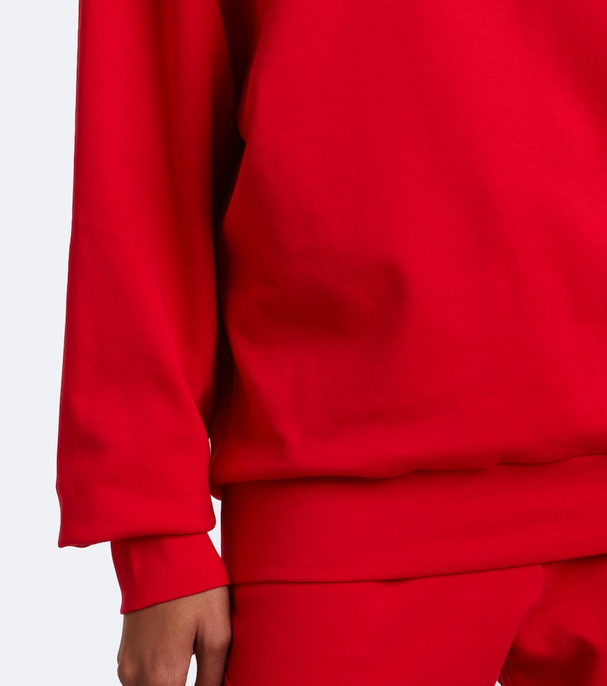 Julia Cotton Jersey Polo Sweatshirt