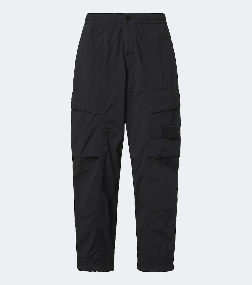 Stone Island Ghost Cargo Pants In Black