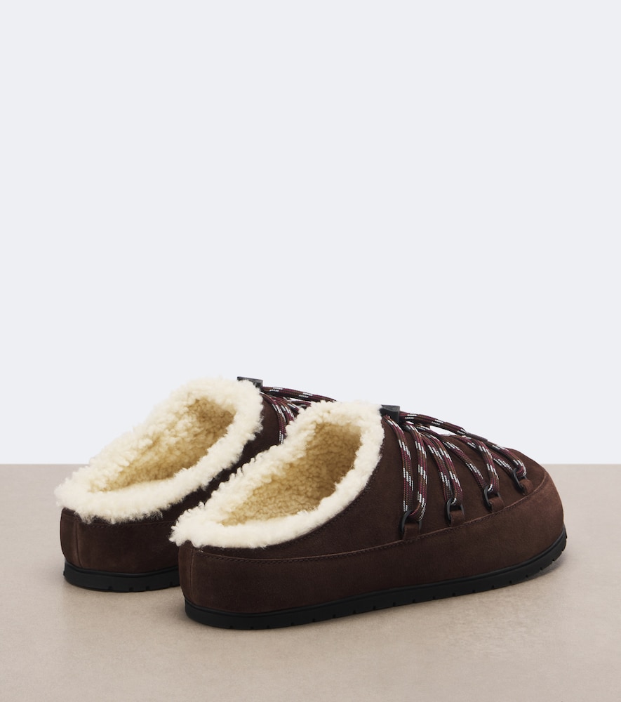 Shearling-Lined Mules