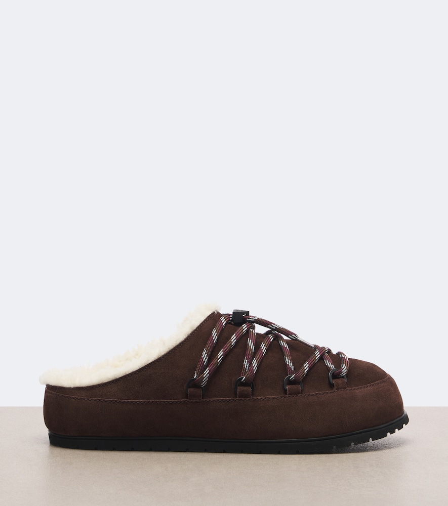 Shearling-Lined Mules