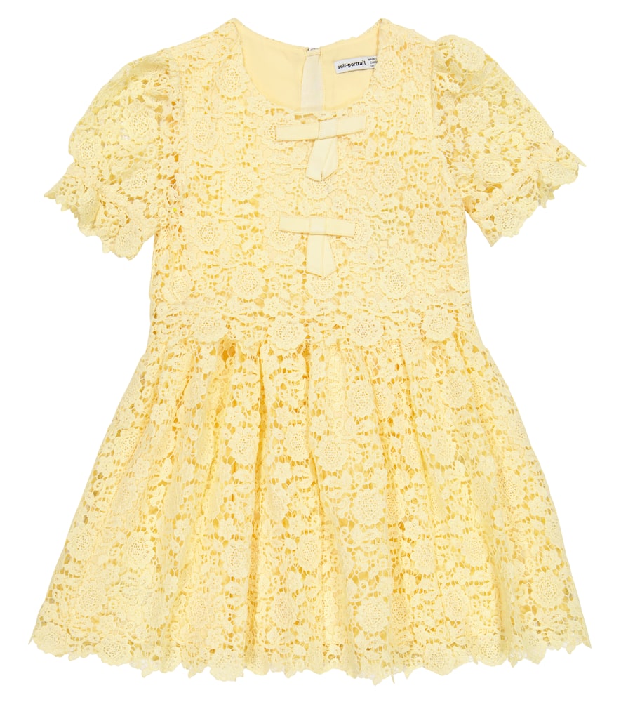 Self-Portrait Kids Guipure lace dress