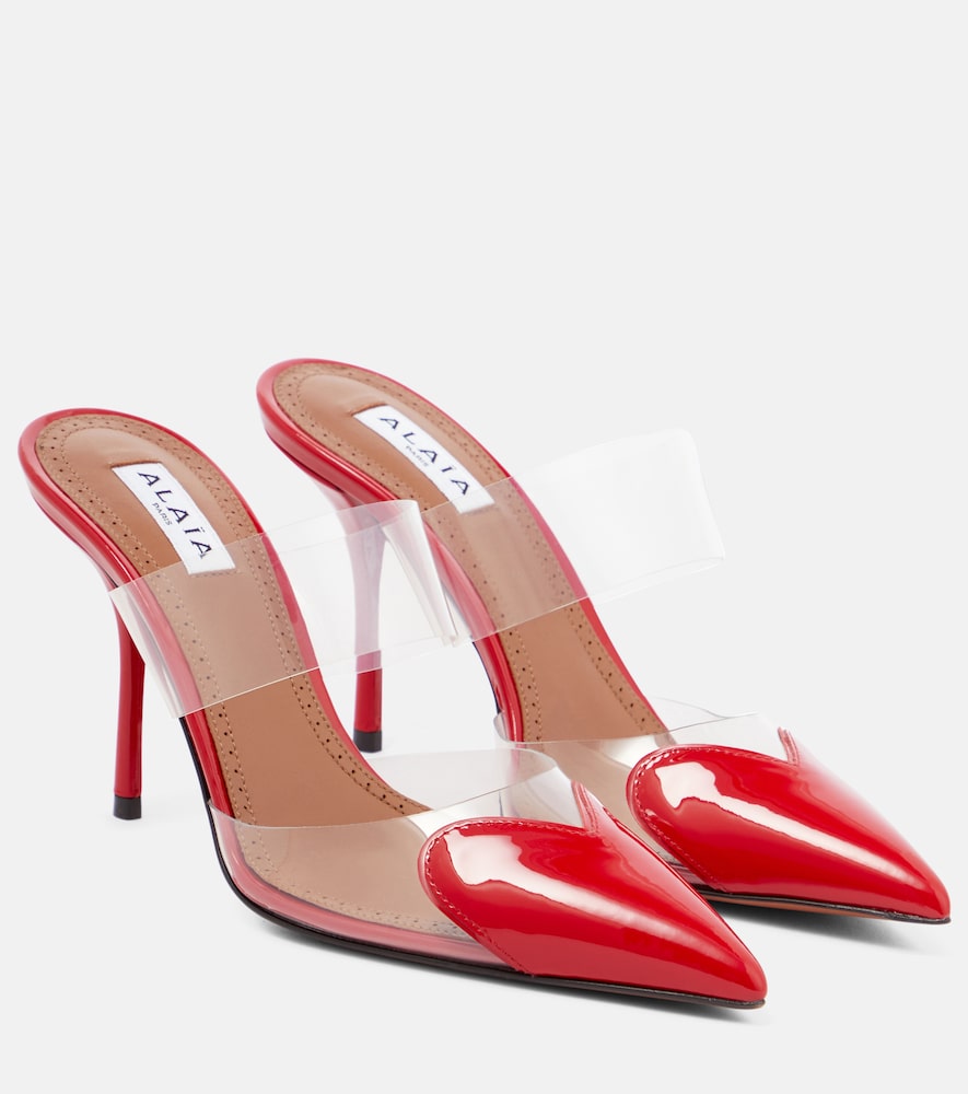 Alaia Alaïa Caur patent leather and PU mules