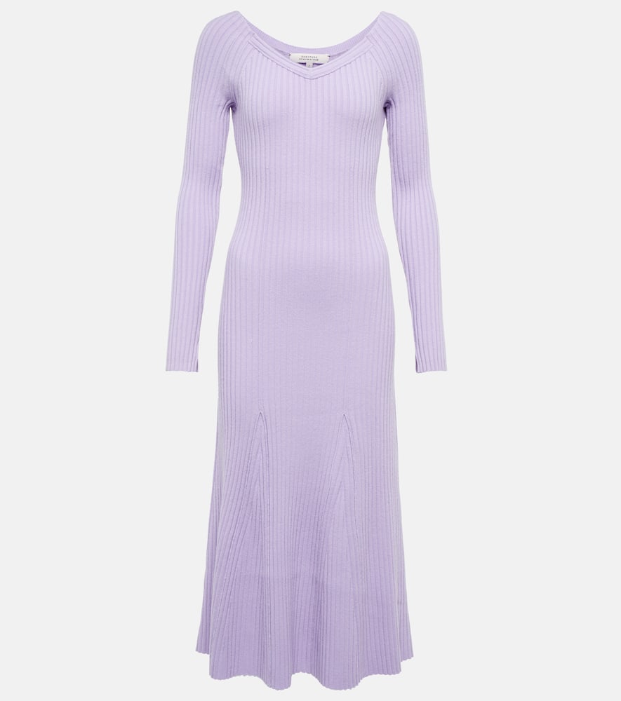 Dorothee Schumacher Ribbed-knit wool-blend midi dress