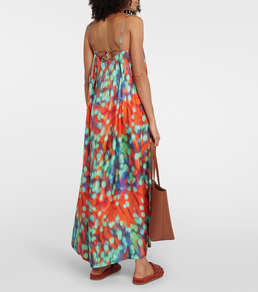  Asceno Asceno Heather Printed Silk Maxi Dress 
