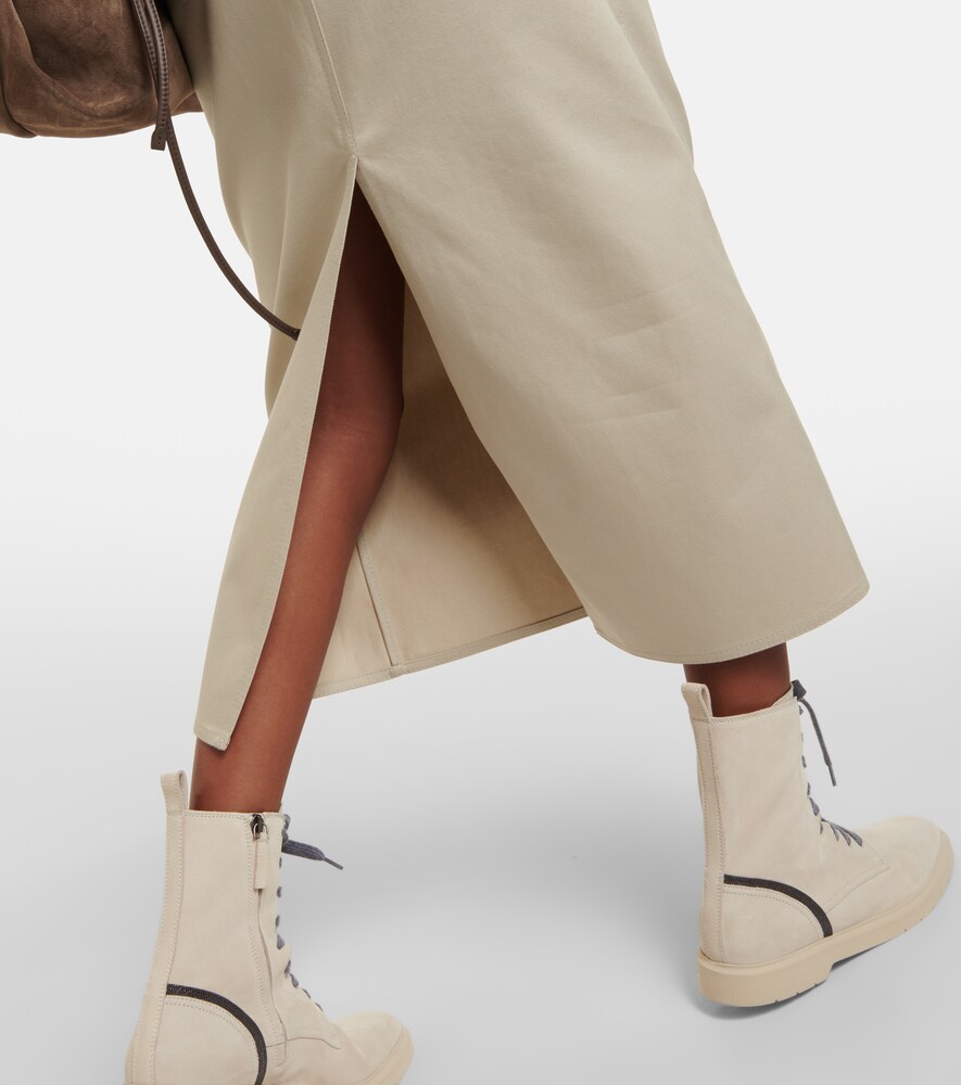  Brunello Cucinelli Brunello Cucinelli Midirock Aus Denim 