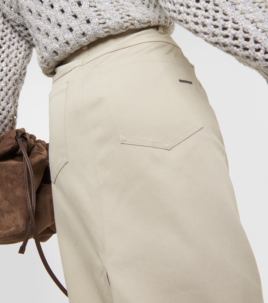  Brunello Cucinelli Brunello Cucinelli Midirock Aus Denim 