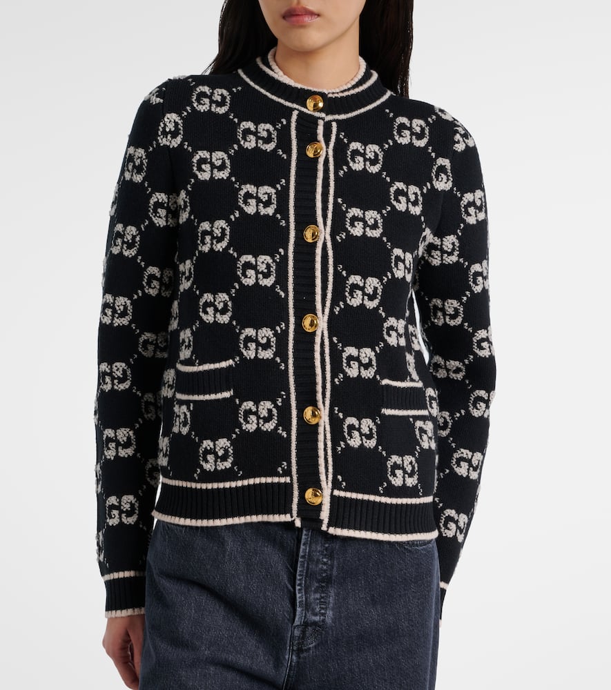 Gucci GG jacquard wool bouclé cardigan Smart Closet