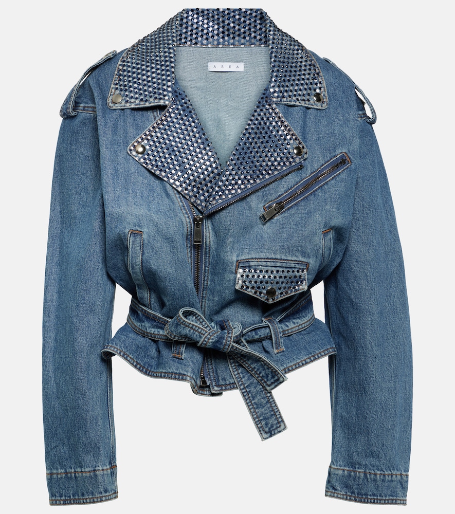 Area Giacca di jeans con cristalli