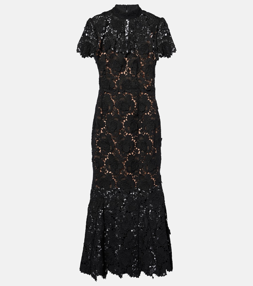 Floral lace maxi dress
