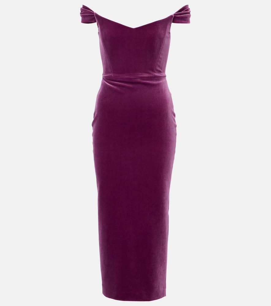 Off-shoulder bustier dress
