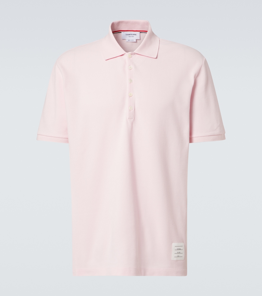 THOM BROWNE 4-BAR COTTON POLO SHIRT