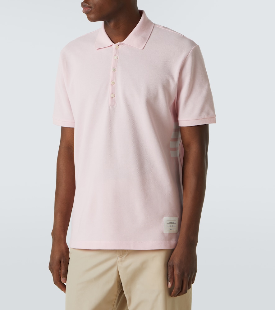 THOM BROWNE 4-BAR COTTON POLO SHIRT