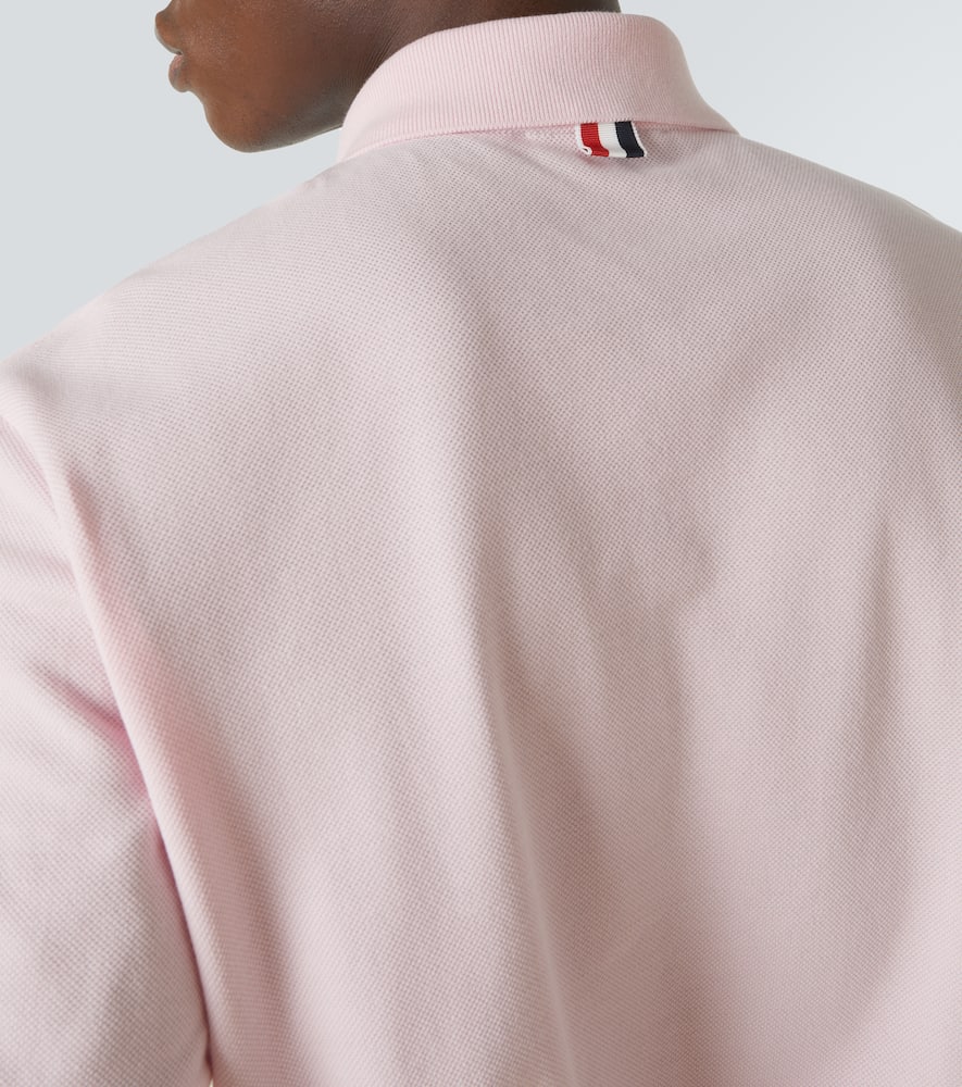 THOM BROWNE 4-BAR COTTON POLO SHIRT