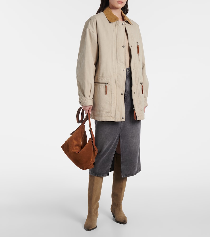 Marant Etoile Kimeliaga corduroy-trimmed jacket