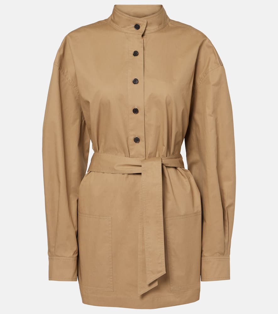 Belted cotton serge tunic