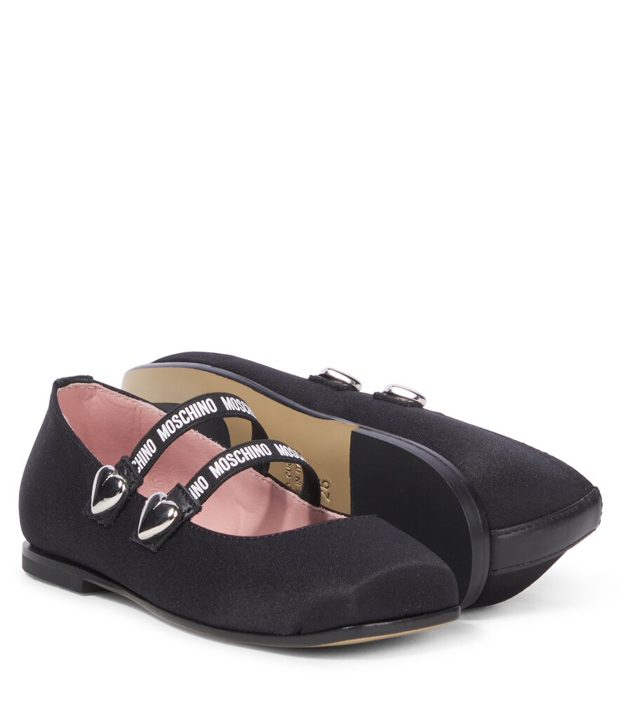  Moschino Kids Moschino Kids Ballerinas Mit Leder 