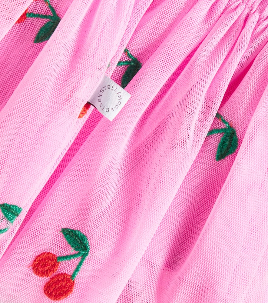 Stella Mccartney Embroidered Tutu Skirt In Pink