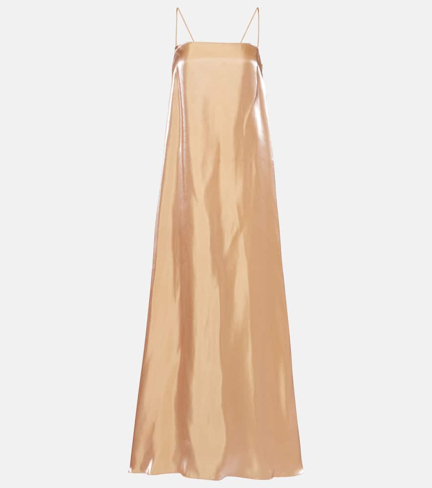 Delfina satin maxi dress