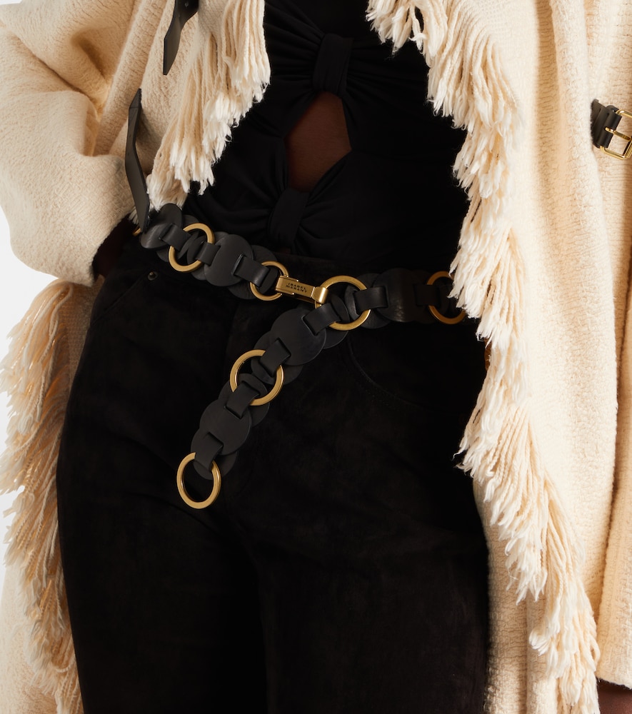 Isabel Marant Lota braided embellished leather belt