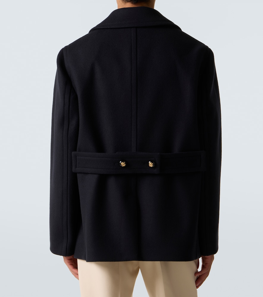  Valentino Valentino Double-breasted Virgin Wool Jacket 