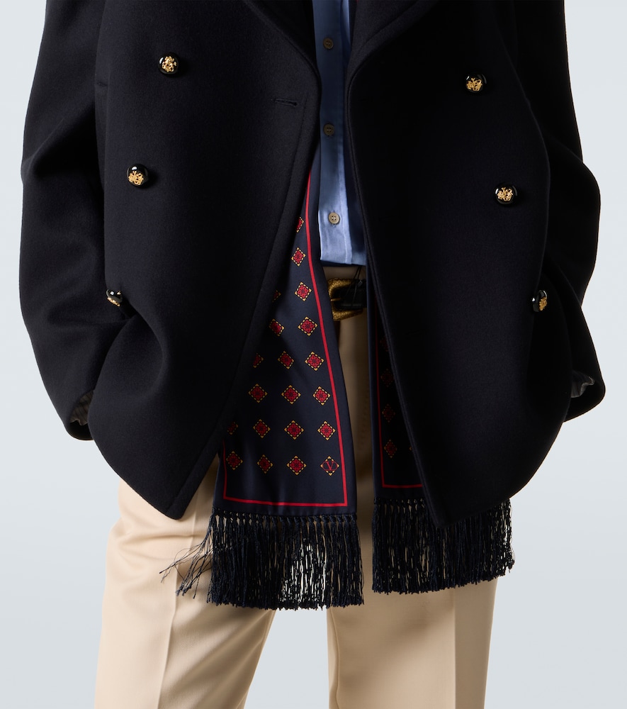  Valentino Valentino Double-breasted Virgin Wool Jacket 